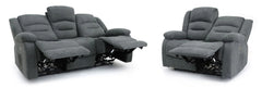Alva Electric Recliner 3+2 Sofa Set - Graphite