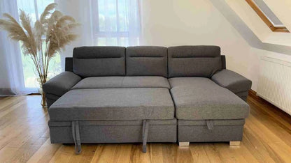 Artemis Universal Sofabed With Storage - Grey