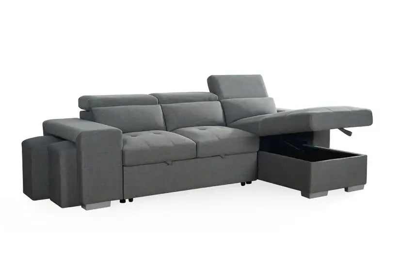 Artemis Universal Sofabed With Storage - Grey