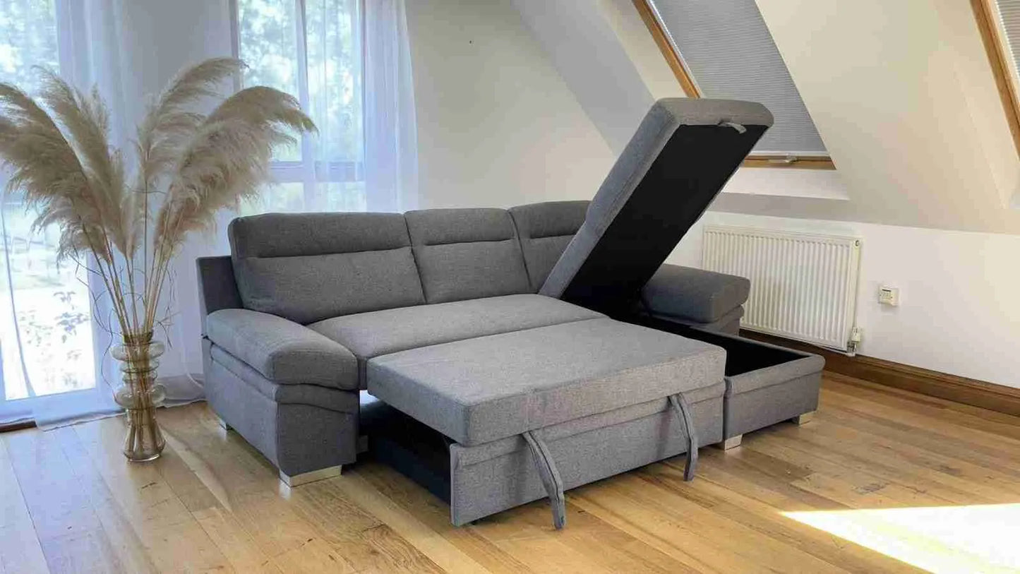 Artemis Universal Sofabed With Storage - Grey