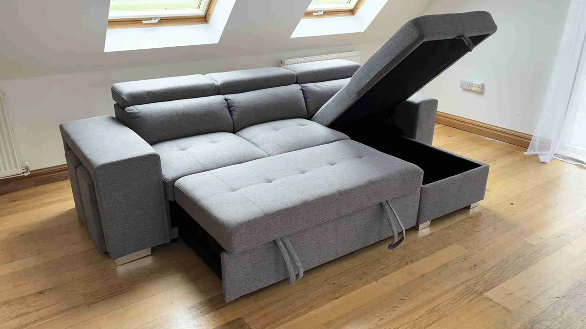 Artemis Universal Sofabed With Storage - Grey
