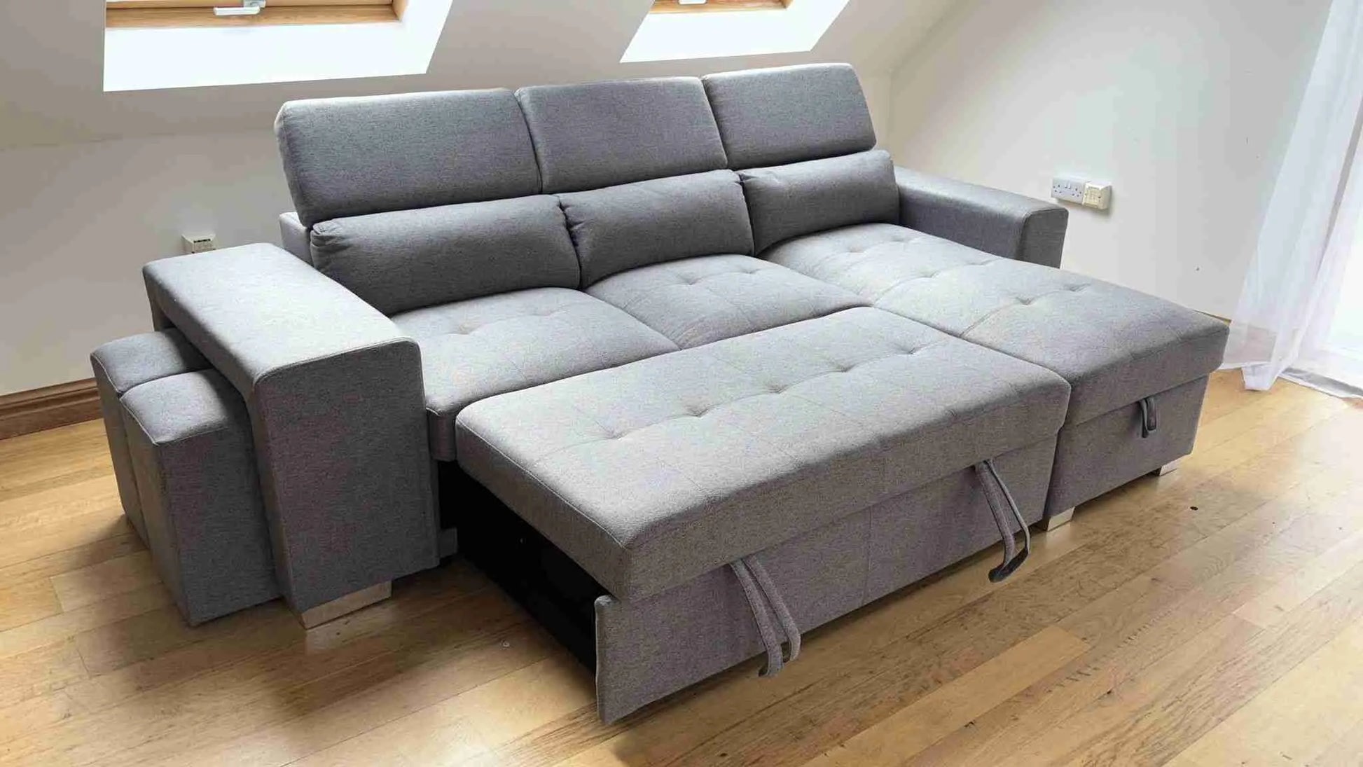 Artemis Universal Sofabed With Storage - Grey
