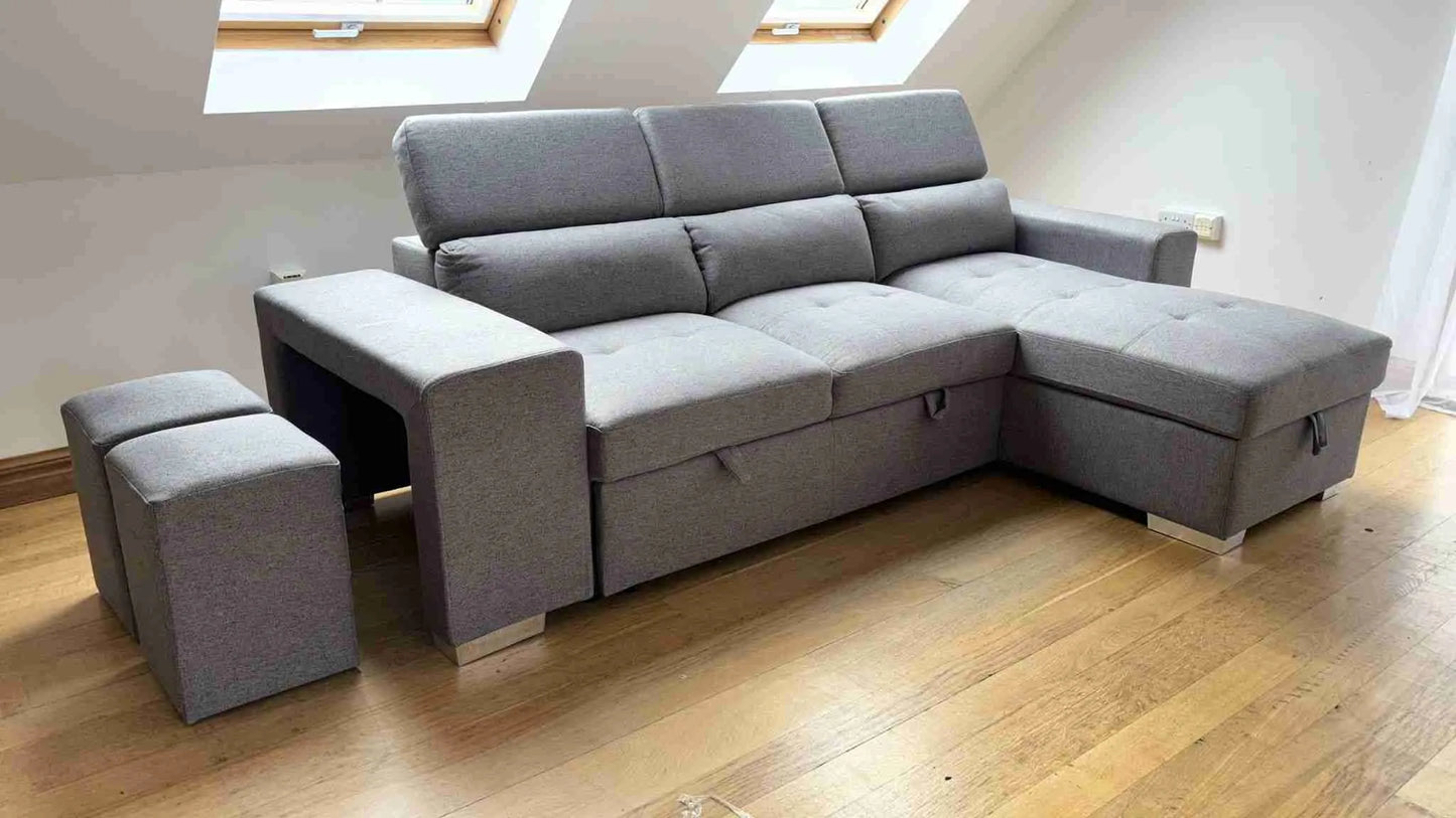 Artemis Universal Sofabed With Storage - Grey