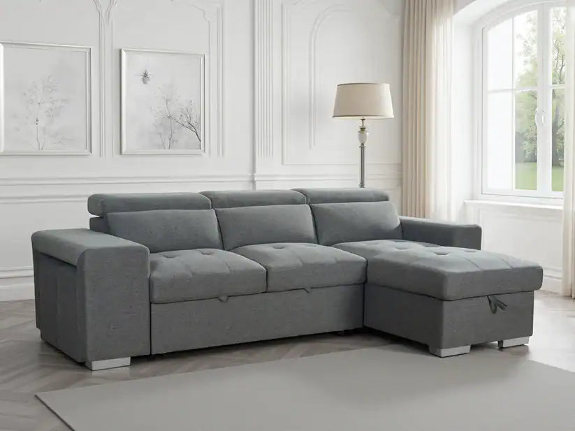 Artemis Universal Sofabed With Storage - Grey