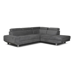 Artic Right Hand Facing Corner Sofa Bed With Storage Box - Grey