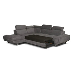 Artic Right Hand Facing Corner Sofa Bed With Storage Box - Grey