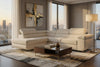 Asto Left Hand Corner Sofa - Cream