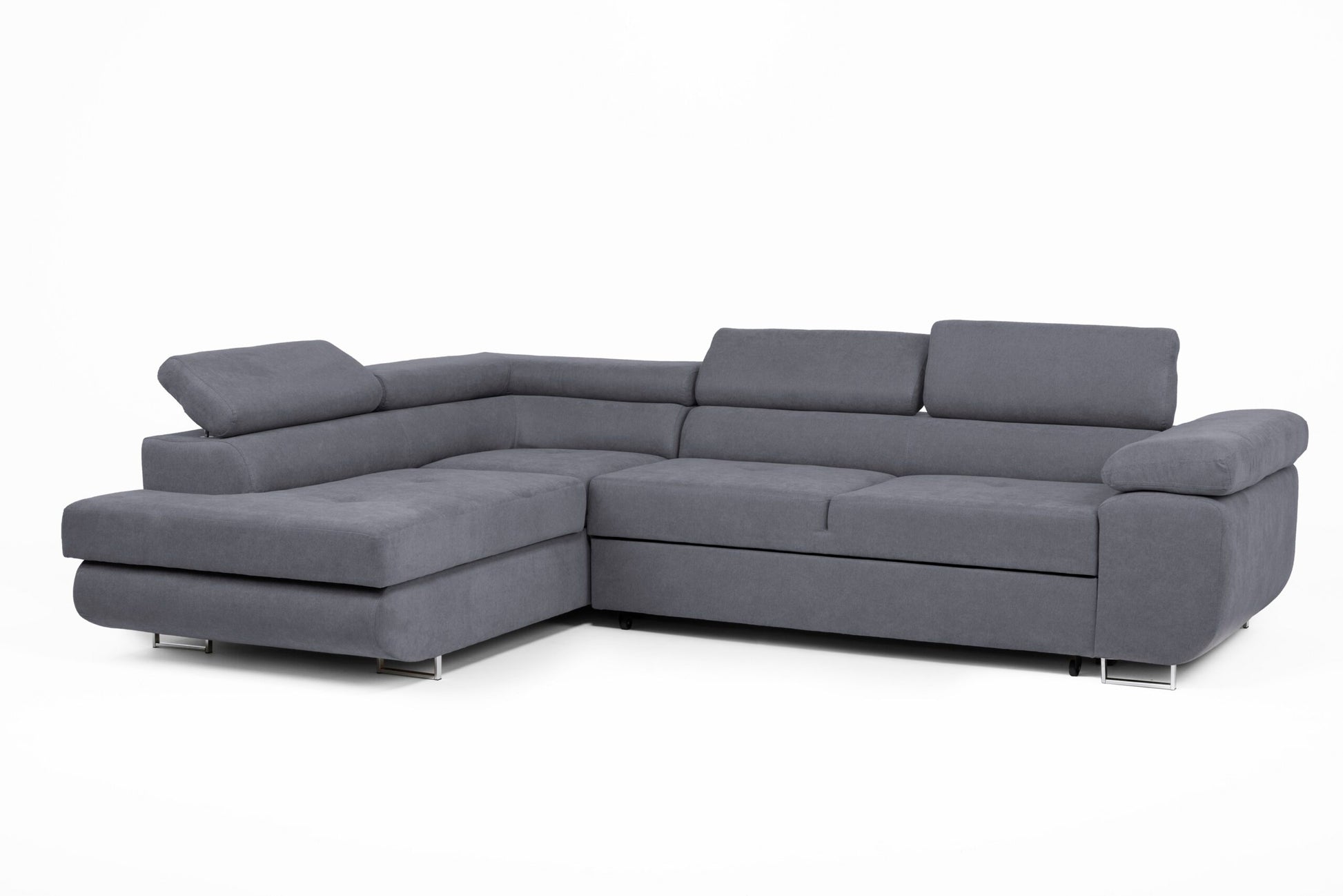 Asto Left Hand Corner Sofa - Graphite