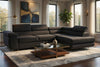 Asto Right Hand Corner Sofa - Black