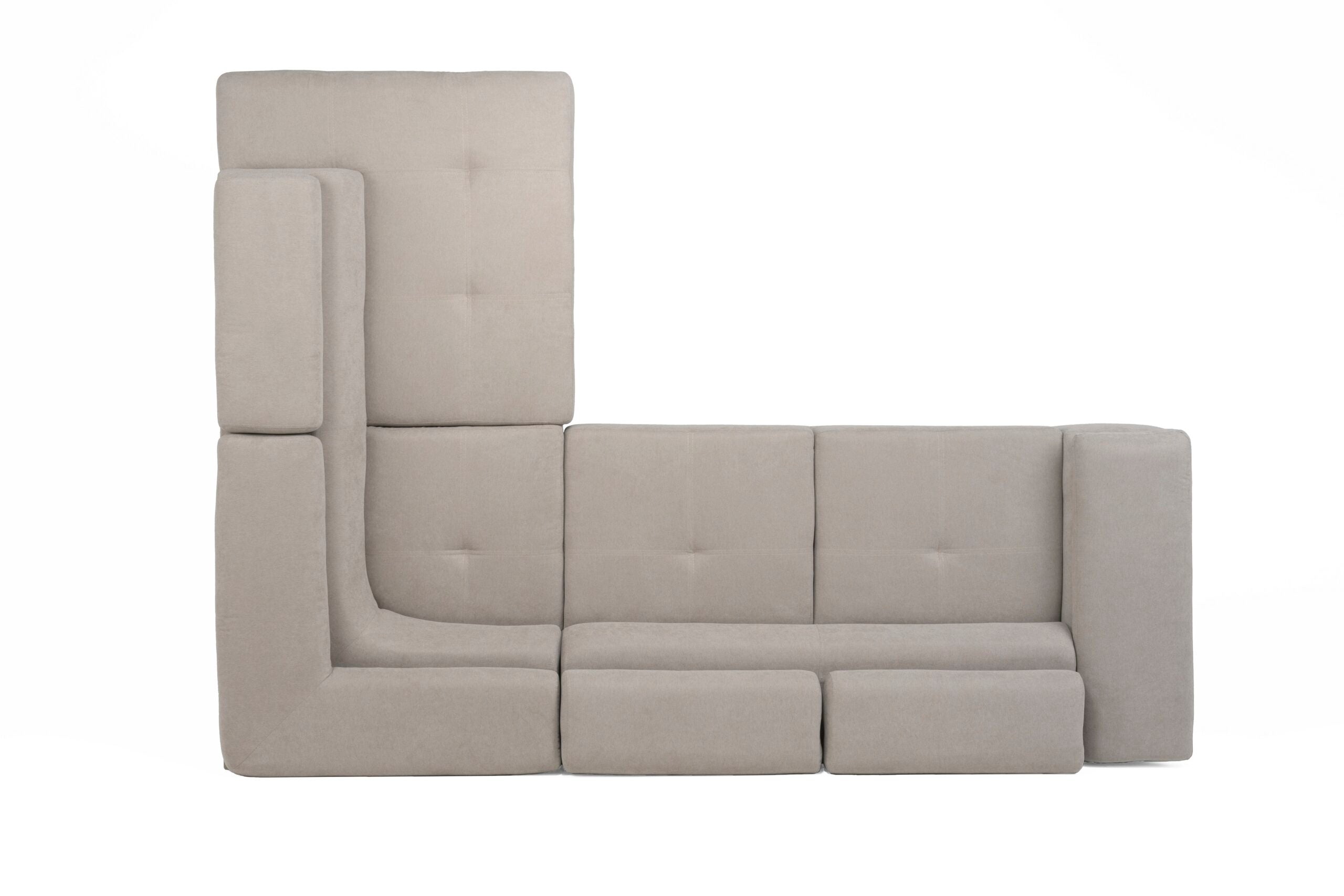 Asto Right Hand Corner Sofa - Cream