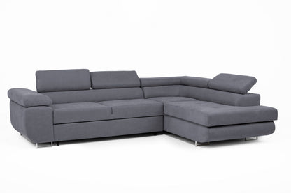 Asto Right Hand Corner Sofa - Graphite