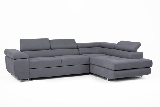 Asto Right Hand Corner Sofa - Graphite