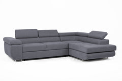Asto Right Hand Corner Sofa - Graphite