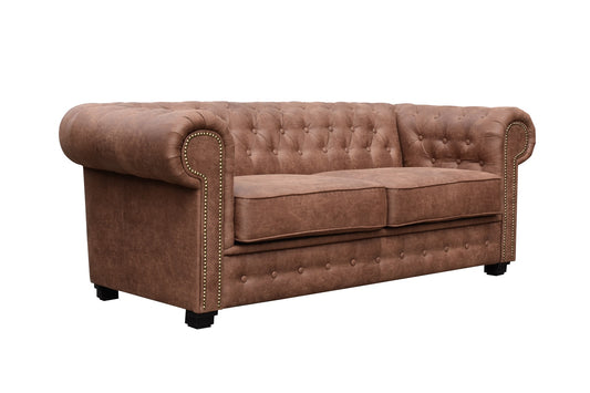 Astor 2 Seater Sofa Bed - Brown