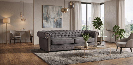 Astor 3 Seater Sofa Bed - Grey