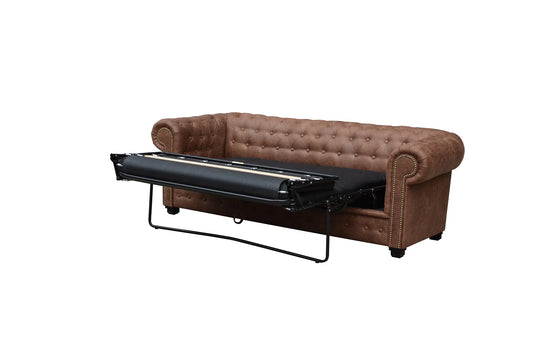 Astor Leather 3 Seater Sofa Bed