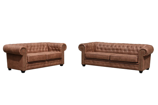 Astor Leather 3+2 Seater Sofa