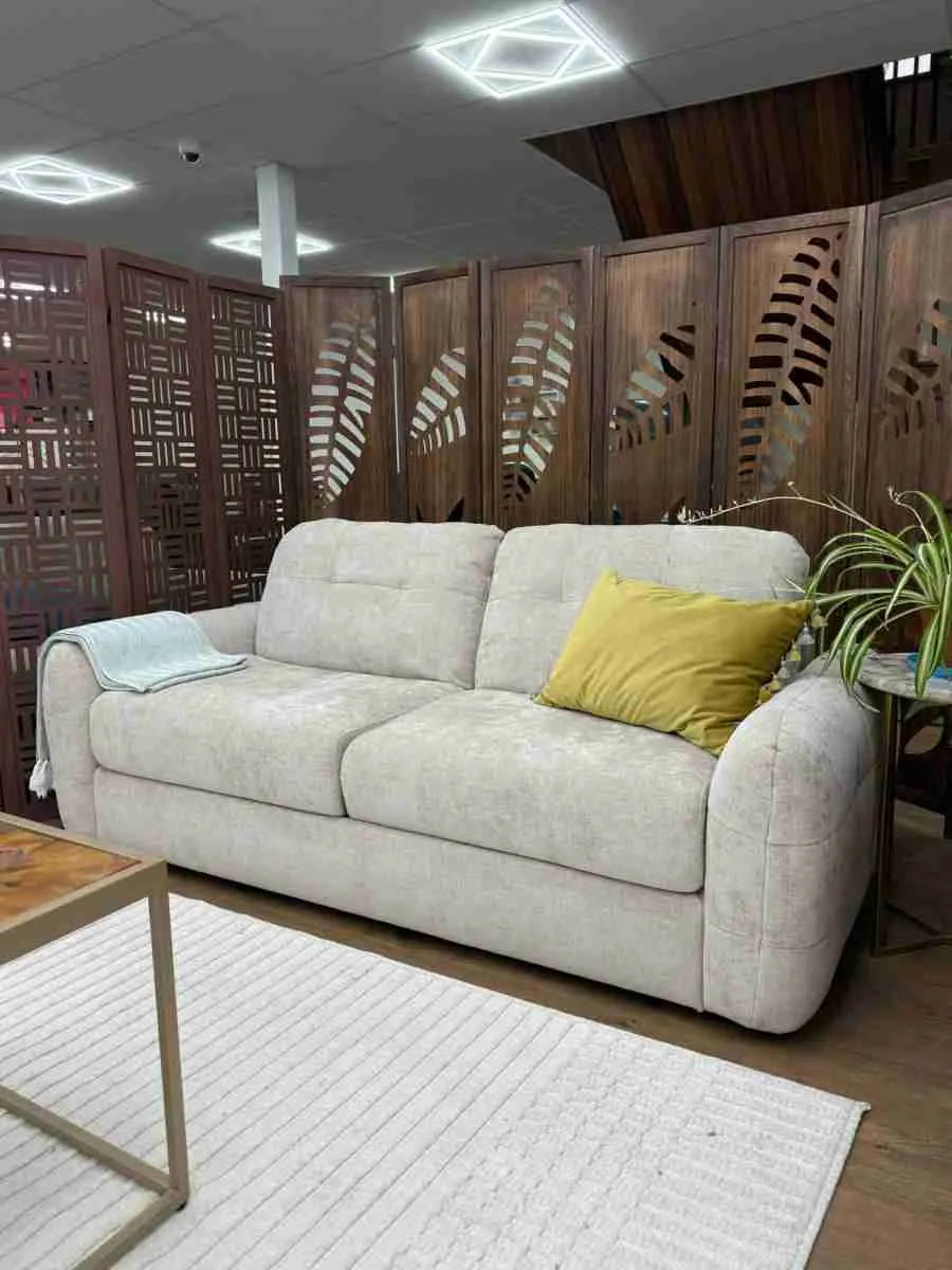 Athens 3 Seater Sofabed - Beige ( Free Mattress )