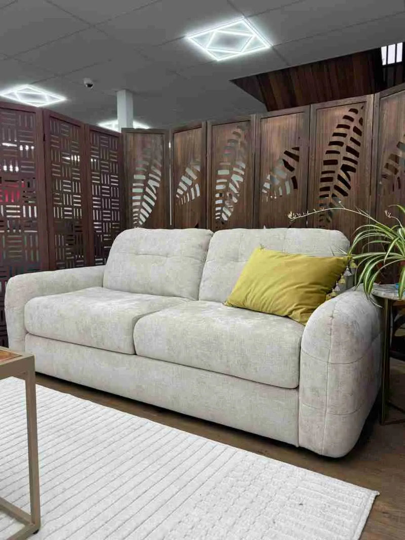 Athens 3 Seater Sofabed - Beige ( Free Mattress )