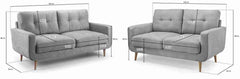 Aurora 3+2 Sofa Set - Grey