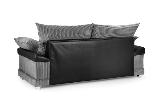 Axania Sofa 3 Seater - Black/Grey