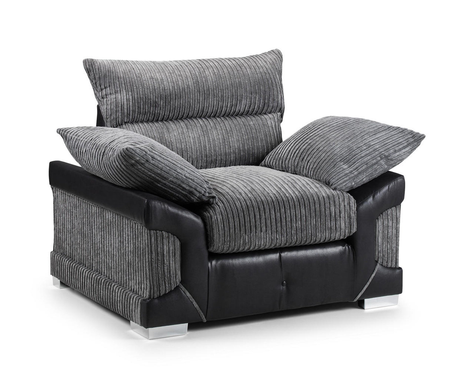 Axania Sofa Set - Black / Grey