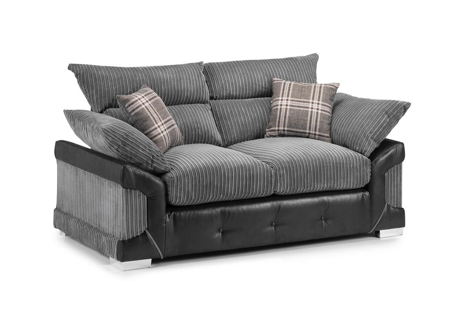 Axania Sofa Set - Black / Grey