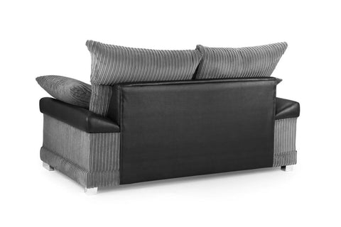 Axania Sofa Set - Black / Grey