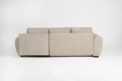 Azzuro Linen Right Hand Sofa Bed - Cream