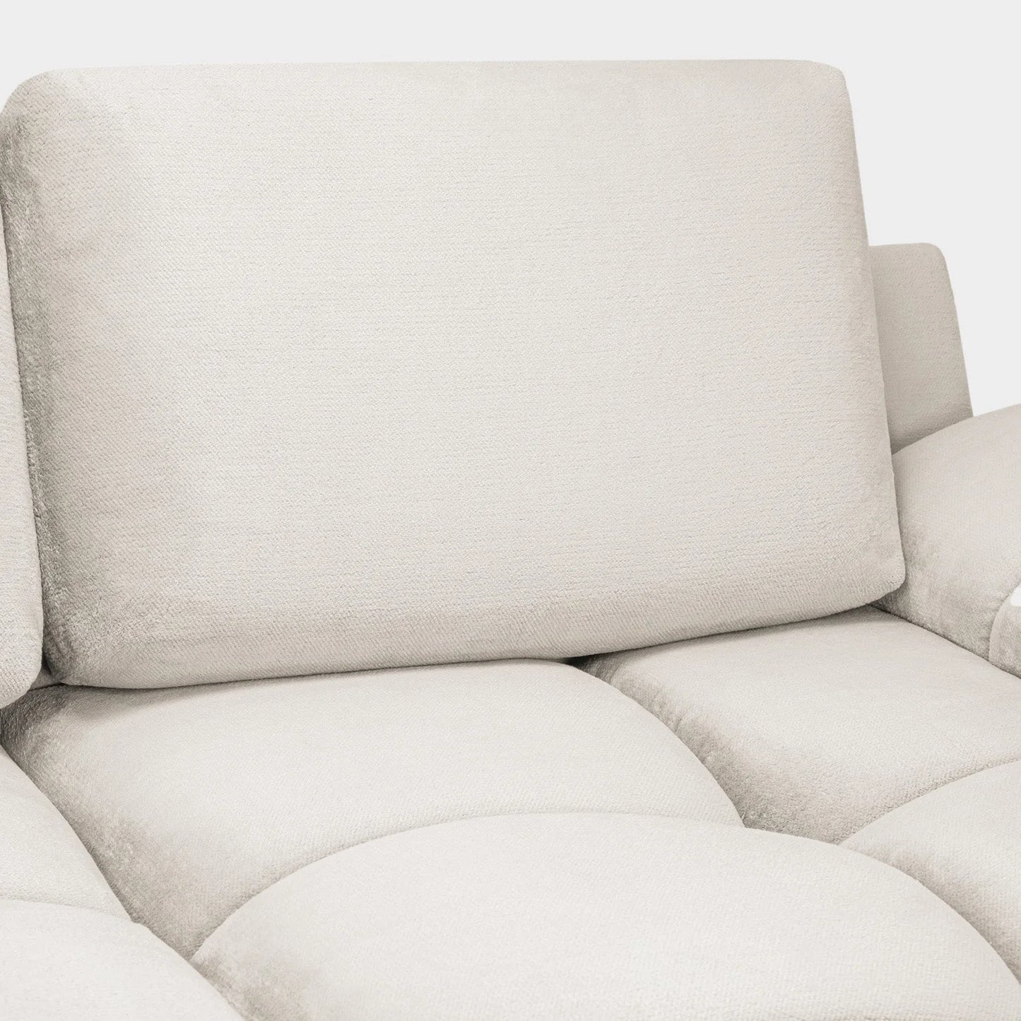 Azzuro 3 Seater Velvet Sofa - Cream - Plush Upholstered