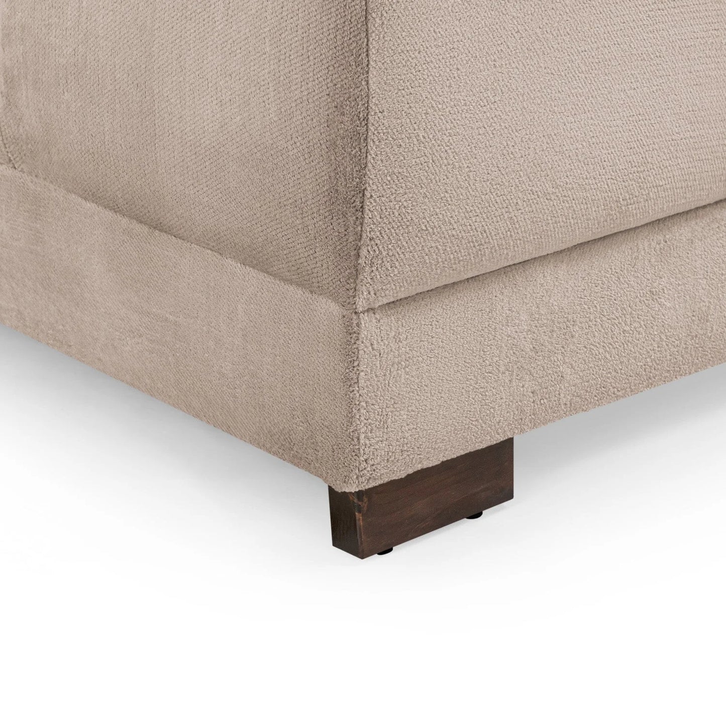 Azzuro Mocha U Shape Corner Sofa - Full Back Plush Velvet - 330cm Large Sectional