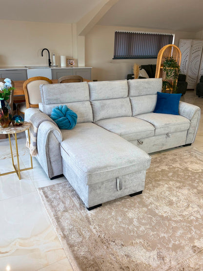 Montrose Universal Storage Sofa Bed - Silver