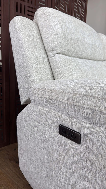Owen Electric Recliner Modular Corner Sofa - Beige