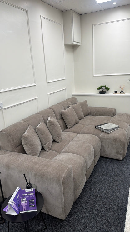 Jacob Sofa Latte Right Hand Facing Corner