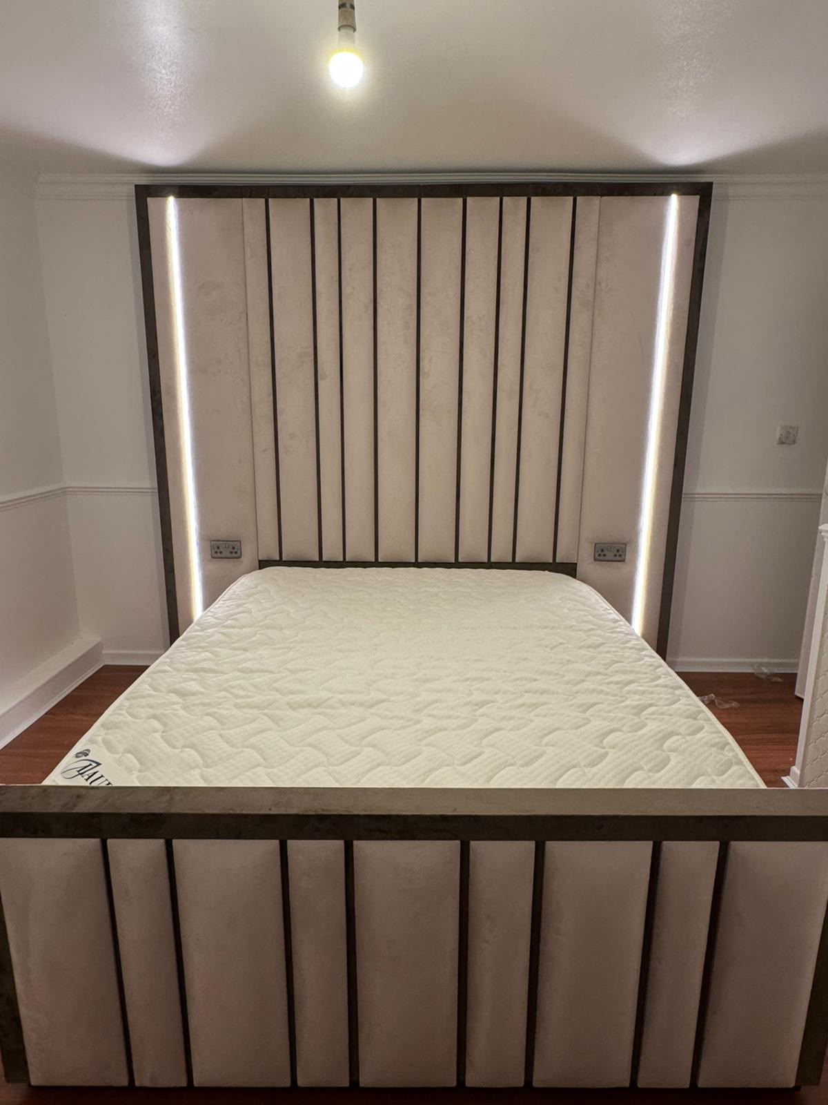 Conrad LED Dimmable Light Bed Frame | Sockets Optional