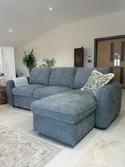 Moscow Universal Corner Sofabed With Storage - Grey