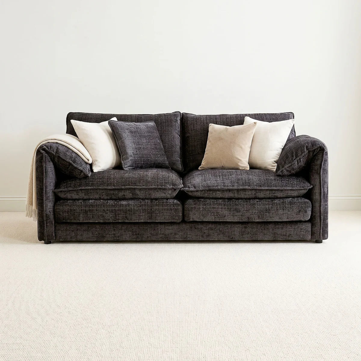 Solaya 3 Seater Sofa - Black