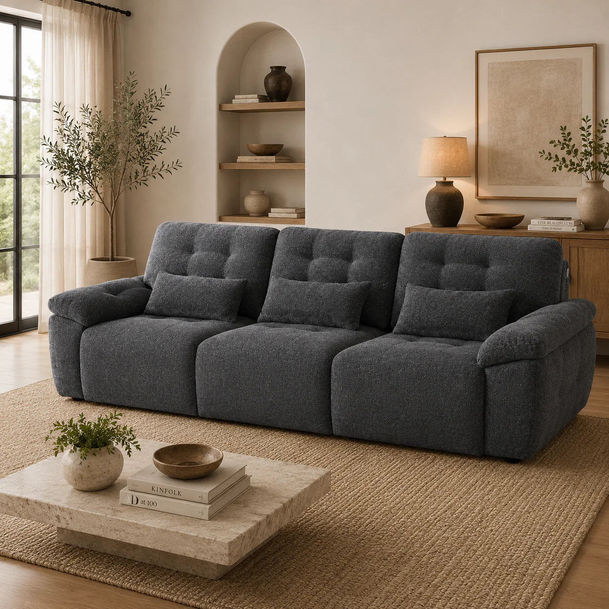 Dallas Electric Sofabed - Grey