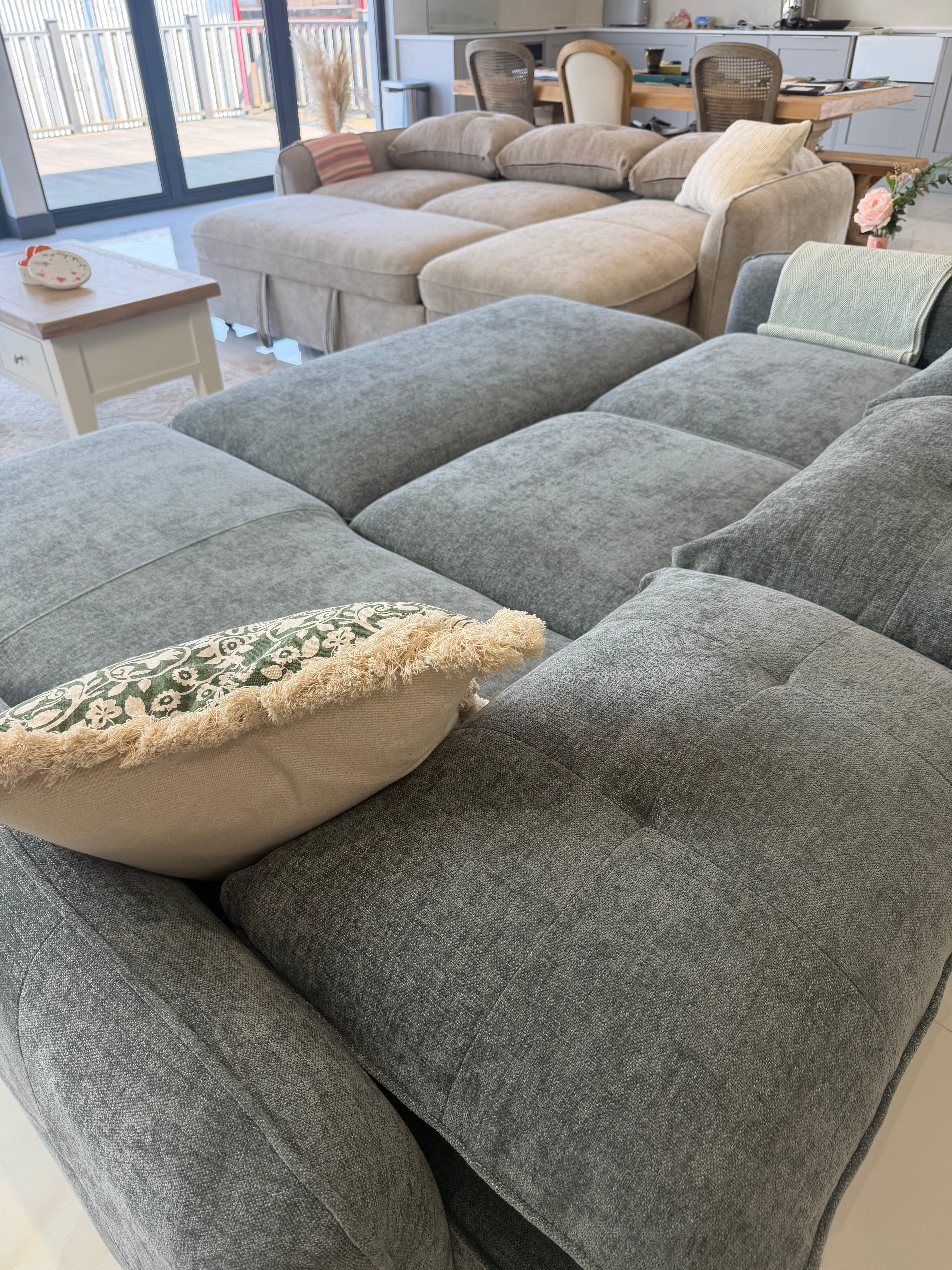Moscow Universal Corner Sofabed With Storage - Grey