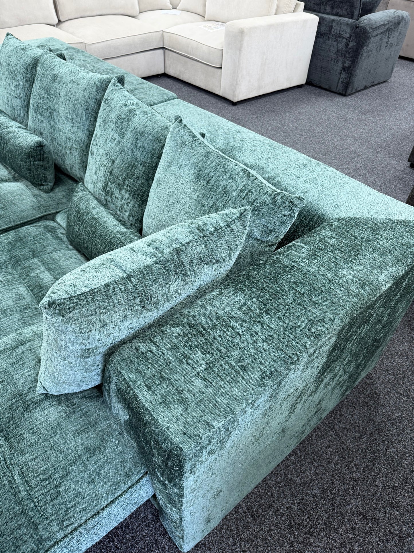 Brooklyn Electric Storage Right Hand Sofa Bed - Emerald
