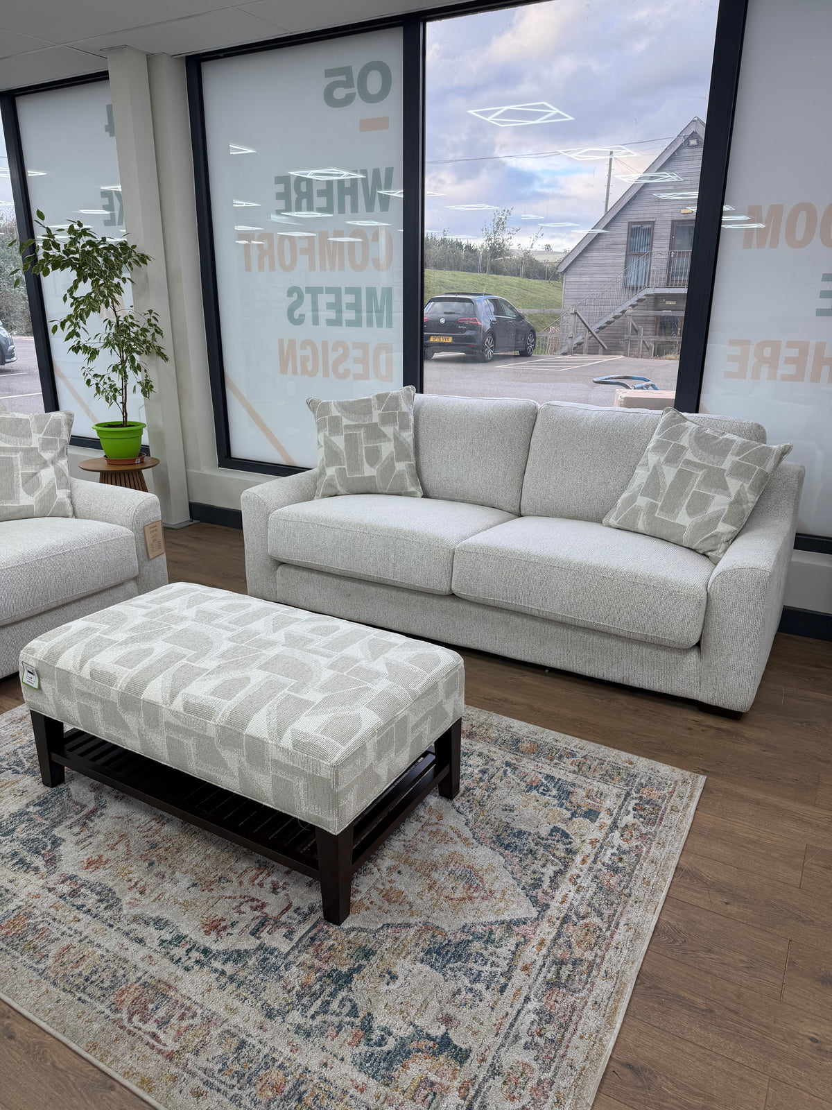 Douglas Beige 3+2 Seater Sofa Set