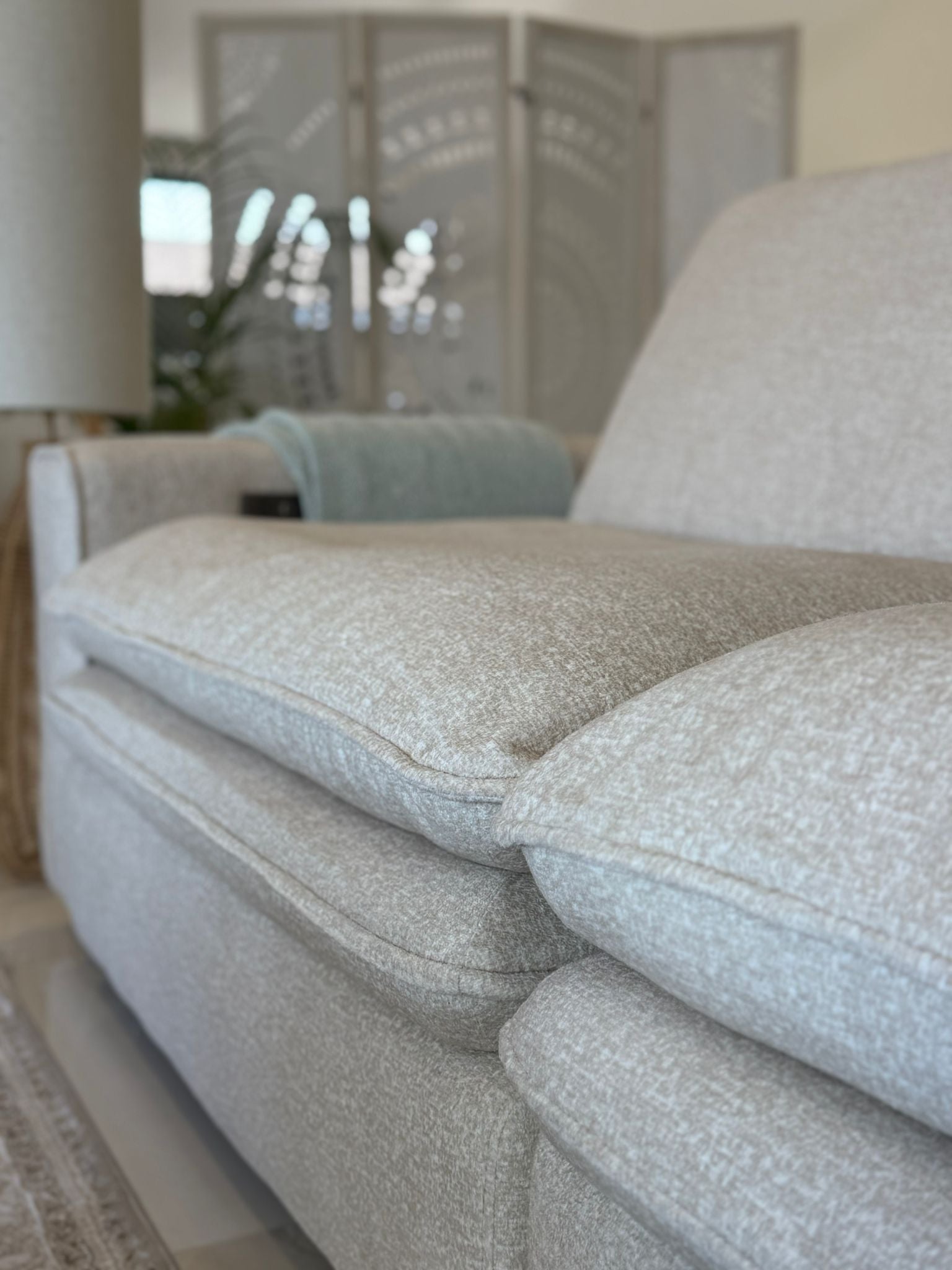 Florence Cloud Electric Seat Extension Sofa Bed  - Beige