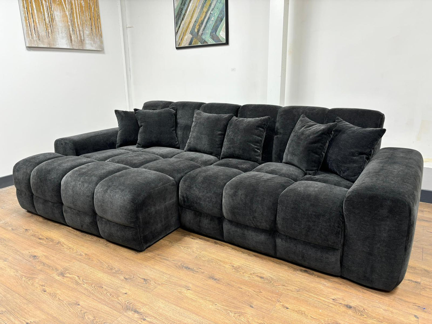 Jacob Sofa Charcoal Left Hand - EX DISPLAY