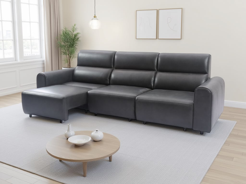 Conway Leather Electric Sofa Bed