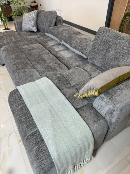 Shanghai Luxury U Shape Sofa Bed - Grey