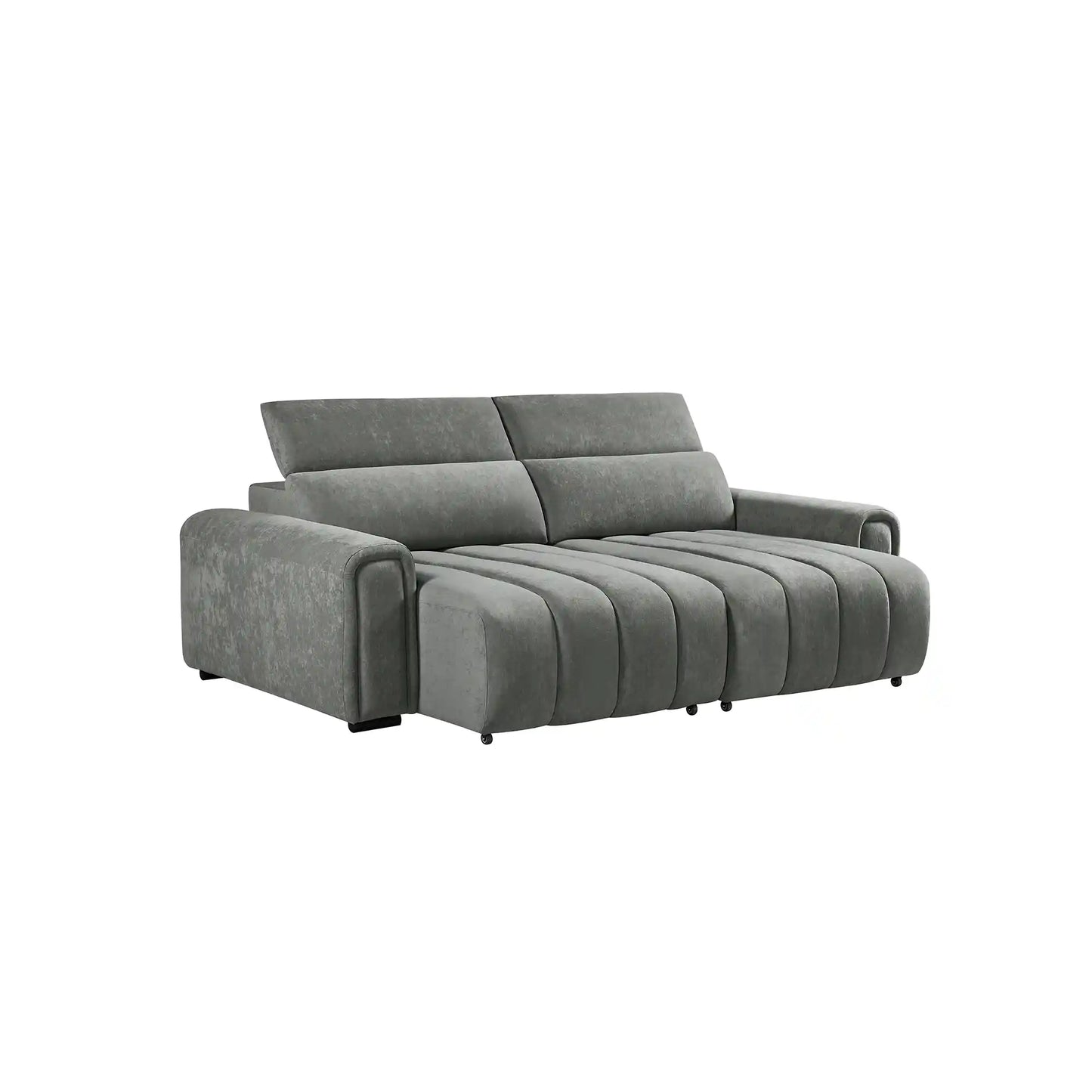 Molly Electric Sofa Bed - Grey Plush Velvet