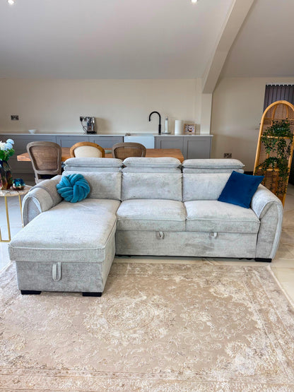 Montrose Universal Storage Sofa Bed - Silver