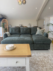 Moscow Universal Corner Sofabed With Storage - Olive