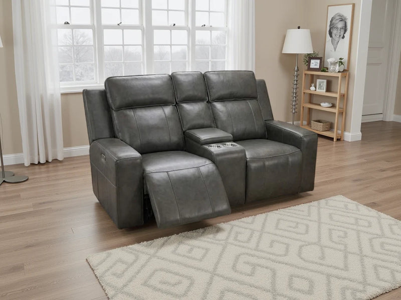 Barcelona Electric Recliner 2 Seater - Grey