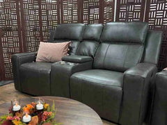 Barcelona Electric Recliner 3+2 Seater Sofa - Grey